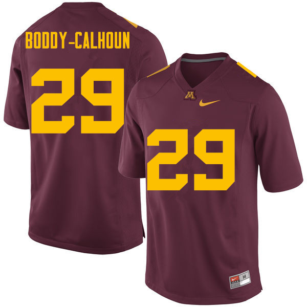 Men #29 Briean Boddy-Calhoun Minnesota Golden Gophers College Football Jerseys Sale-Maroon - Click Image to Close